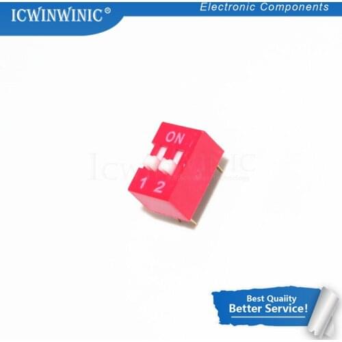 10piece Slide Type Switch Module 2.54mm 2 Position Way DIP Red Pitch NEW