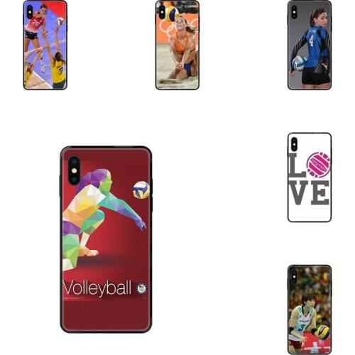 For Huawei Honor Play V10 View Mate 10 20 20X 30 Lite Pro Y3 Y5 Y9 Nova 3 3i Pro Volleyball Game Black Soft TPU Protector Phone