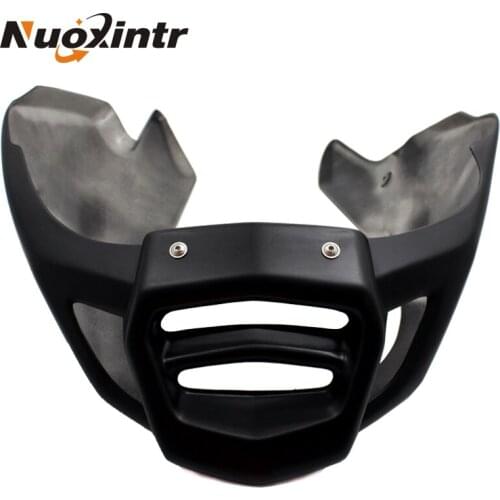 Nuoxintr Matte black For Yamaha FZ1 FAZER 2006-2013 07 08 09 10-12 Spoiler Montagefertig mit Haltesatz Spoiler Motorverkleiding