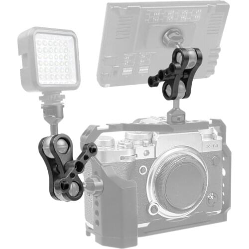 Upgrate Diving Lights Ball Butterfly Clip Arm Aluminum Alloy Clamp Mount for GoPro Hero 9 8 7 6 5 4/ Xiaoyi/ Sjcam Sports Camera