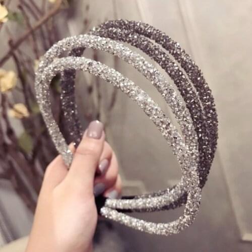 1PC Popular Full Diamond Simple Womens Hair Bands Elegant Girls Retro Hair Accessories HeadWear
