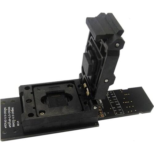 BGA 221 eMCP 221 Clamshell Programmer Adapter Programming a flat font data read BGA221 eMCP221 to SD test socket Size 11.5x13mm