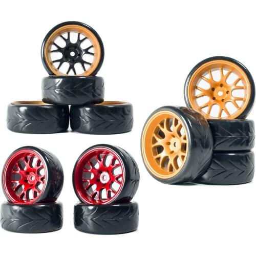 RC Car Tires & Wheel Rims 12mm Hex Hub for WLtoys 144001 1/14 1/16 1/18 High Speed RC On-Road Car