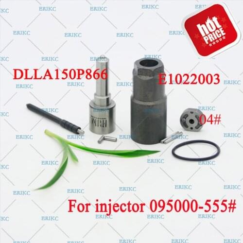 ERIKC 33800-45700 Diesel Injector Overhaul Repair Kits Nozzle DLLA150P866 Valve Plate, Pin, Sealing Ring For Hyundai County D4DD