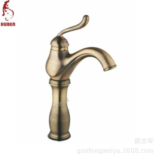 Tiger Ben antique basin mixer taps European washbasin Full copper basin hot and cold taps Retro