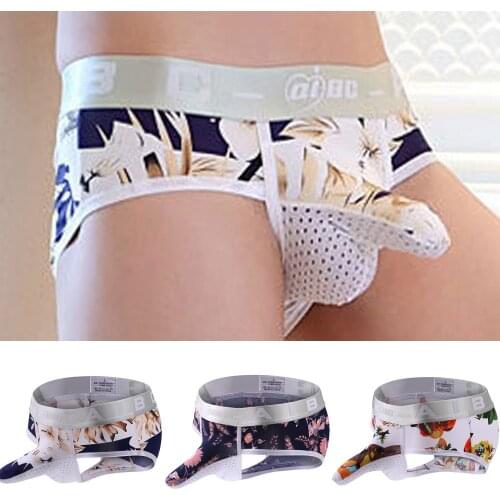 Men Boxers Shorts Elephant Nose Briefs Ice Silk Mens Bulge U Pouch Underwear Male Breathable Bikini Trunks Cueca Underpants