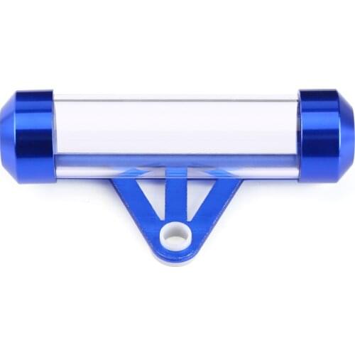Universal Motorcycle Motorbike Secure Tax Disc Tube Cylindrical Holder Frame Waterproof Blue Tax Receipt