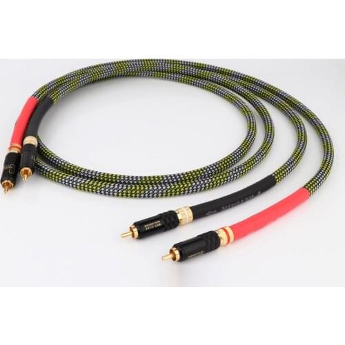 ​HI-End OFC Silver-Plated Audio RCA Interconnect Cable With WBT RCA Connector