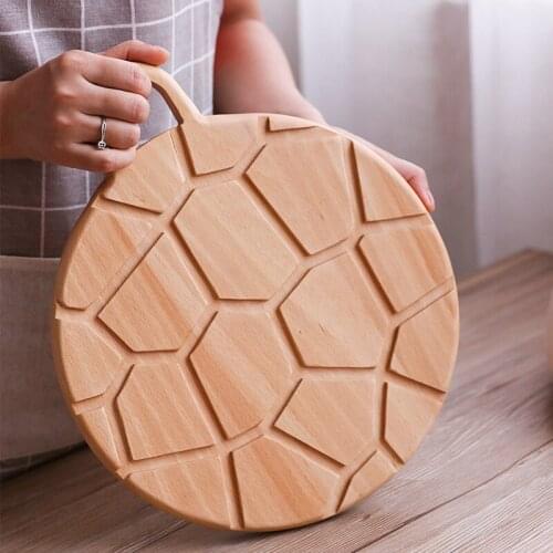 Japanese beech wood tortoise shell cutting board solid wood cutting board household kitchen utensils sushi wood board