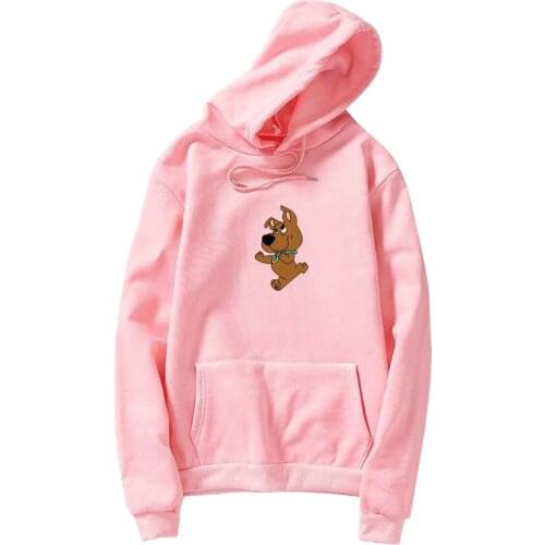 Female Autumn and Winter Models Plus Velvet Thickening Students Korean Loose Round Neck Hooded Long Sleeves