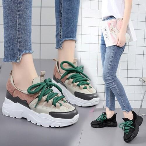 Women Sneakers Woman Comfort Vulcanized Female Chunky Designers Platform Trainers Shoes 2020 Ladies Autumn Casual Daddy Shoes