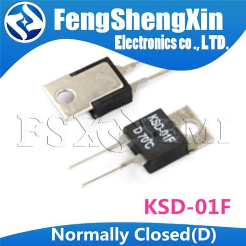 1PCS Normally Closed(D) KSD-01F 00/05/10/15/20/25/30/35/40/45/50/65/70/85/95/100/115/120/125/130/135/140 Thermostat Switch