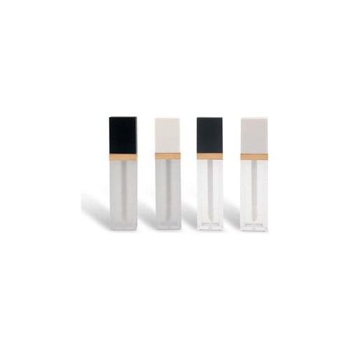 10/30/50pcs 7ml Black White Lip gloss Tubes DIY Empty Cosmetic Container Refillable Bottles Liquid Lipstick Storage Bottle
