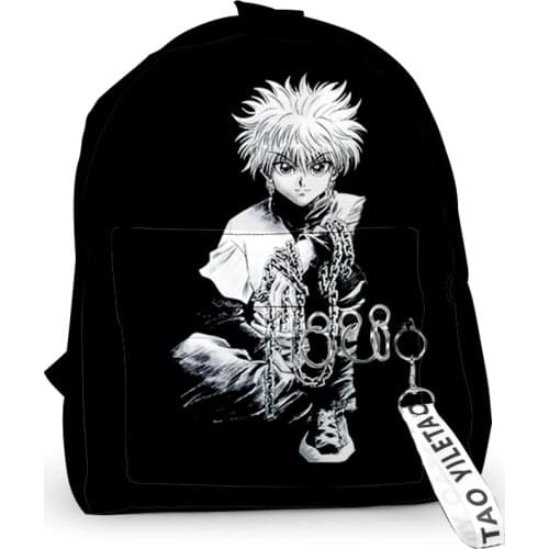 2021 Hunter X Hunter Anime Cartoon Boys Girls Backpack Children Teenager Schoolbag 3D Print Oxford Sports Laptop Backpack Bag