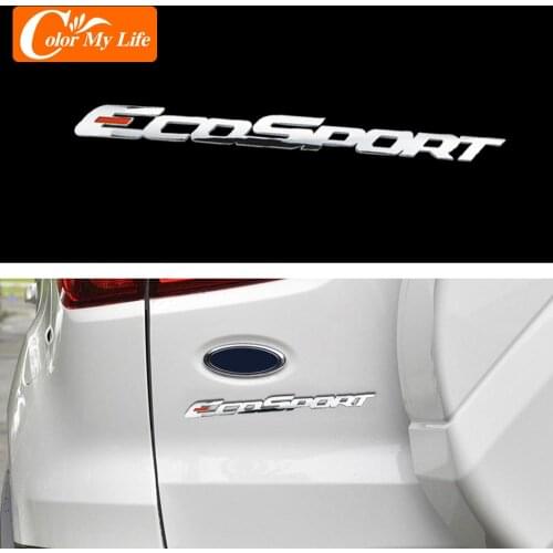 3D Metal Emblem Badge Car Sticker Body Rear Tailgate Sticker for Ford Ecosport 2013 - 2017 Car Styling