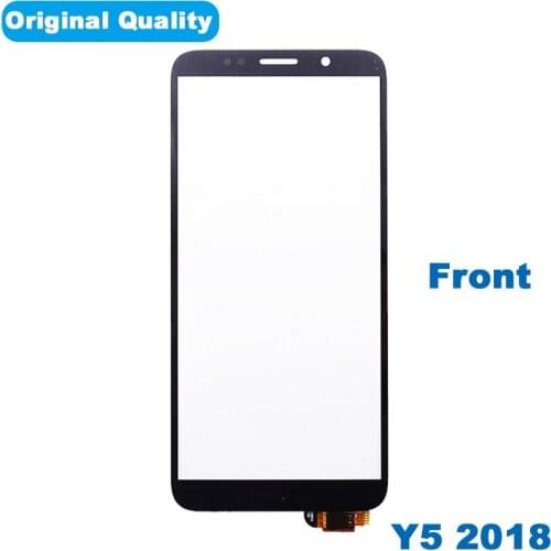 5PCS For Huawei Y5 Prime 2018 Touchscreen 5.45'' Outer Screen LCD Display Glass Digitizer Out Glass Cover Repair Parts