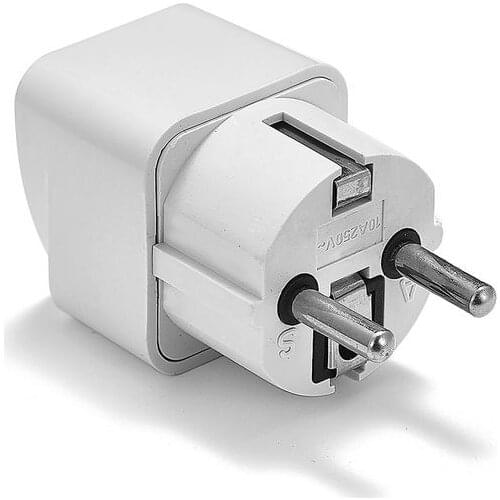 500pcs European EU Plug Adapter Universal UK US To EU Euro Travel Power Adapter International Electrical Plug Converter Socket