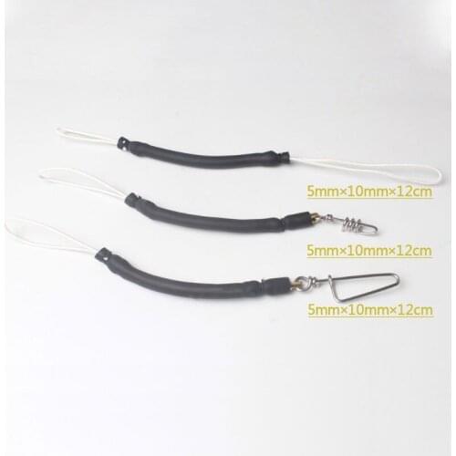 12cm Spearfishing Shockcord Bungee with Swivel Snap Clip for Speargun Shooting Line Copper Swivel
