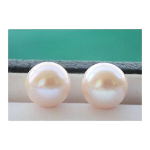 Free shipping 00382 ROUND White LOOSE PEARL EARRING