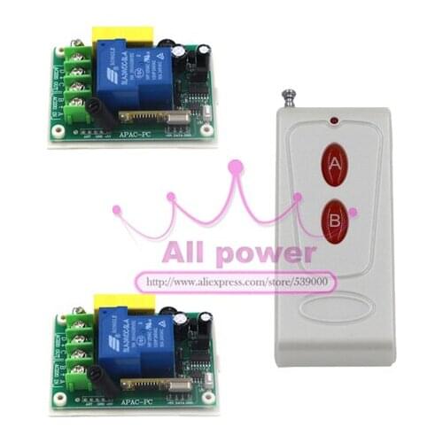 Wireless Switch for Smart Home / 220V 30A 3000W High Power Wireless Remote Control Switch Jog/Inter-lock /Self-lock