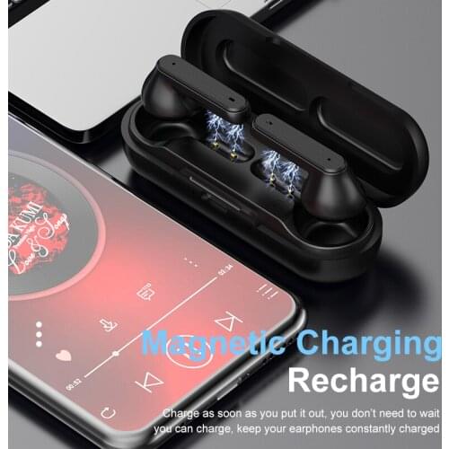Mini TWS Wireless Bluetooth 5.0 Earphones Stereo Touch Control Waterproof Gaming Sport Headset With Microphone Noise Cancelling