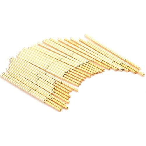 Safety Household Durable Brass Spring Test Probe PA100-Q1 Spring Test Probe 100 / PCS Metal Test Probe Sleeve Length 33.35mm