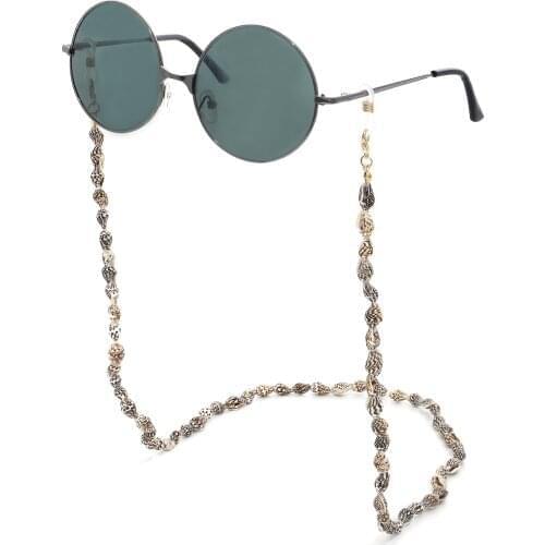 Bohemia Hand-Woven Shell Mask Chian For Women Geometric Black and white Glasses Chain Statement Jewelry Eyewears Cord Holder