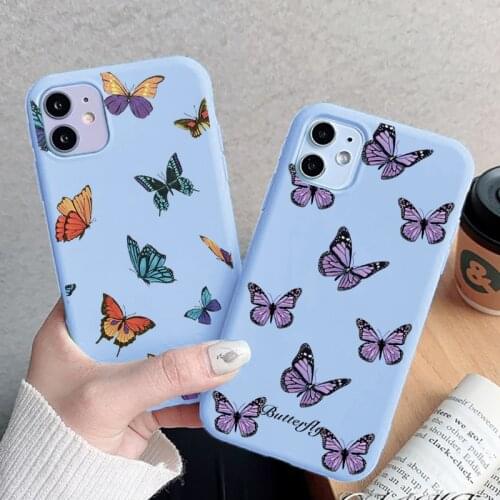 Cute Butterfly Case For Samsung Galaxy A50 A70 A21S M31 M51 M11 M21 M30 A21 S A11 A01 A31 A41 A51 A71 A81 A91 A10 A20e TPU Cover