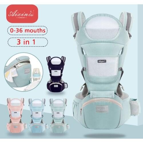 0-36M Ergonomic Baby Carrier Waist Stool Infant Kid Baby Hipseat Sling Front Facing Kangaroo Baby Wrap Travel Activity Gear