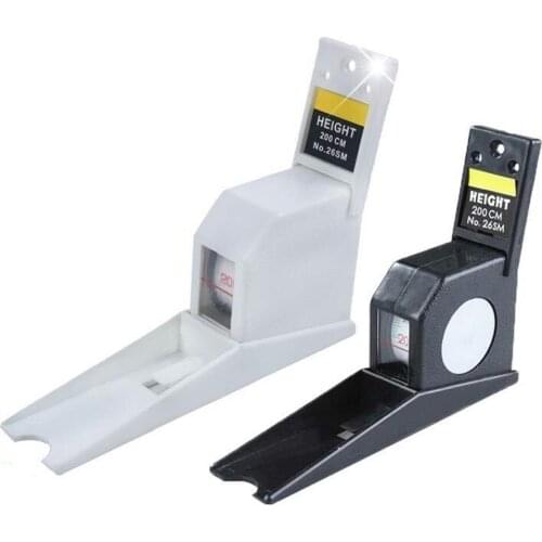 2 Meters Height Measuring Ruler Body Growth Altimeter Wall Mounted Tool Retractable Measure Portable Height Meter