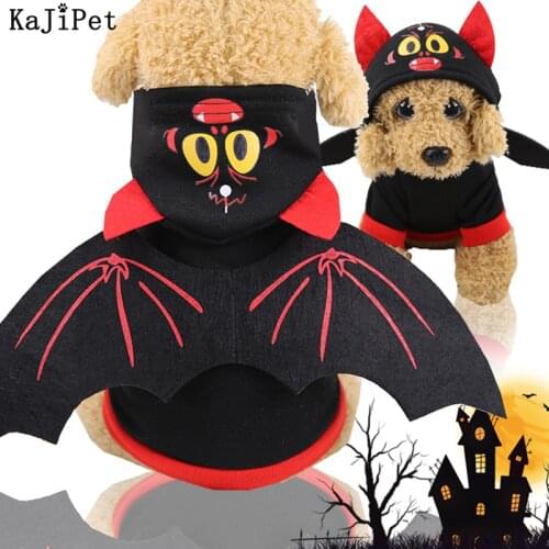 Bat Wings Halloween Costumes For Dogs Cat Pet Funny Warm Pet Clothing For Dog Clothes Winter For Small Dog Pet Clothes Halloween