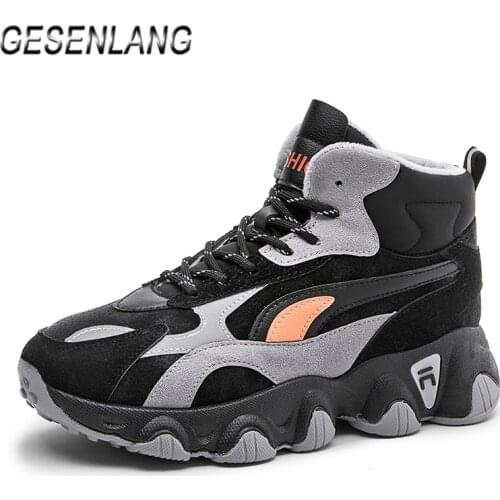Winter Womens Sneakers Running Shoes with Fur Outdoor Sports Snow Walking Non-Slip Comfortable Keep Warm Casual Ladies Footwear