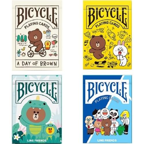 Bicycle Line Friends Playing Cards Cute Cartoon Deck USPCC Collectable Poker Magic Card Games Magic Tricks Props for Magician