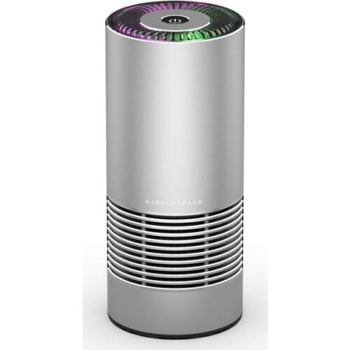 Low Noise Car Portable Mini Small Negative Ion Room Air Purifier Hepa Filter Cleaner air purifier for home with hepa filter