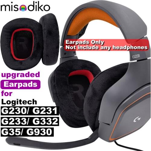 Misodiko Ear Pads Cushions Replacement Earpads for Logitech G231 G430 G230 G332 G432 G431 G231 G930 Gaming Headset (Mesh)