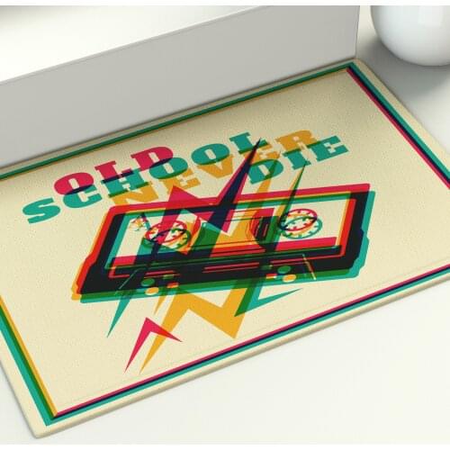 Music Tape Anti-slip Doormat Vacuuming Kitchen Bedroon Bath Floor Mats Home Entrance Kids Prayer Mat 40*60cm Rugs