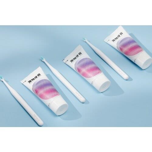 Genuine PETKIT Pet Toothbrush Dog Cat Cleaner Pet Products Pet Toothpaste Pet Tooth Cleaning Supplies Edible