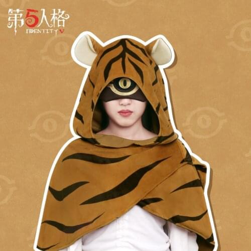 Anime Game Identity V Eli Clark Longing Tiger Cloak Cosplay Women Men Cape Fashion Costume Cos Party Mantle Outwear Hooded Coat