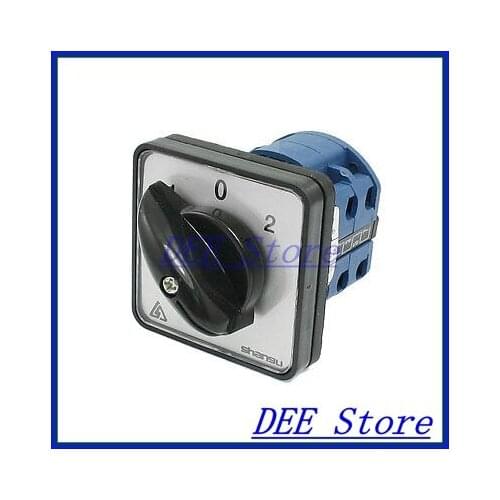 Rotary Selector 3 Positions 8 Screw Changeover Switch 660V 20A