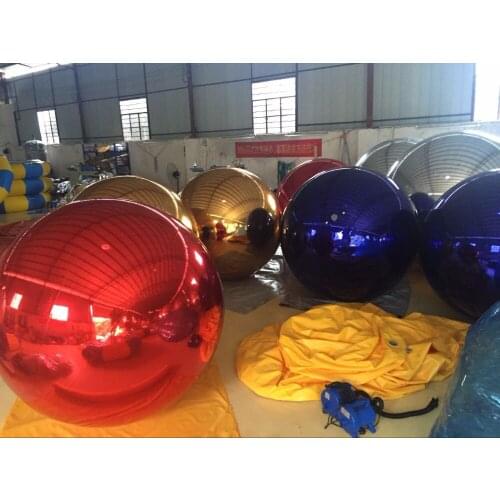 Christmas Popular Inflatable Mirror Ball For Advertising, Customized Inflatable Silver Reflective Ball For Party Decoration