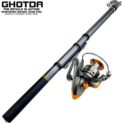Spinning Fishing Combo 1.5-3.0M Rock Rod and 13BB 5.2:1 High Speed Spinning Fishing Reel Fishing Kit Pesca