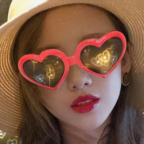Heart Sunglasses 2020 Celebrity Personality Peach Heart Sunglasses Men And Women Sunglasses ZJ55