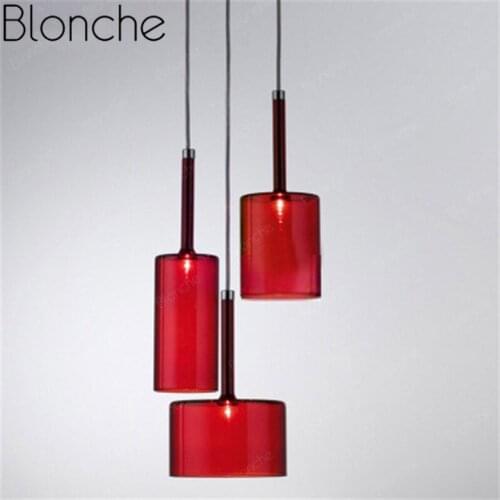 Modern Pendant Lights Led Glass Hanging Lamp Nordic Design Pendant Lamp Loft Decor Kitchen Dining Room Bedroom Lighting Fixtures