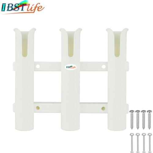 3 Tubes Link White plastic fishing rod fishing rod rack holder socket for boat marine fishing box kayak boat yacht