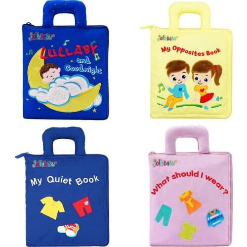 Cloth Books Toys for Kids 1 Year Old Baby Books Learning Education Activity Story Book for Toddlers 2 Years Gifts