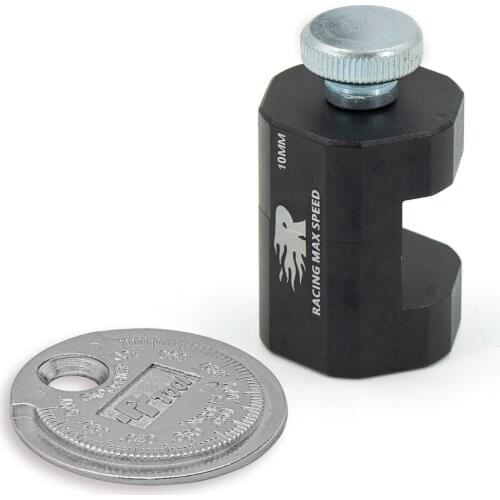 Aluminum Alloy Universal Engine Spark Plug Gap Tool Gapper Gapping Sparkplug Caliper 10mm 12mm 14mm With Coin