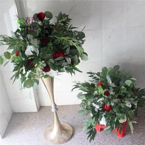 SPR 10pcs/lot Free shipping artifical flower ball centerpieces for wedding flower ball centerpiece decoration