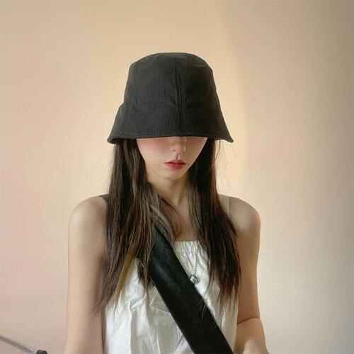 Into The Shop Must Enter ~ Straight Tube Joker Fisherman Hat Female Summer INS Sunshade Joker Temperament Basin Hat Bucket Hats