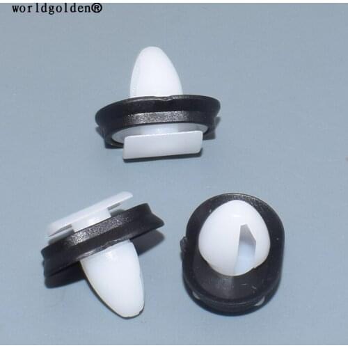 Worldgolden 100pcs plastic clip Trim Strip Retaining Clip for Fiat 71728806 for Citroen 856543