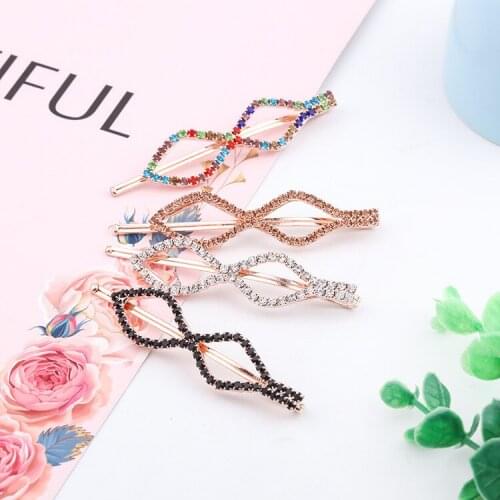 Fashion Exquisite Pearl rhinestone clip U-shaped side clip Accessories For Women Girls Hairclip Headwear